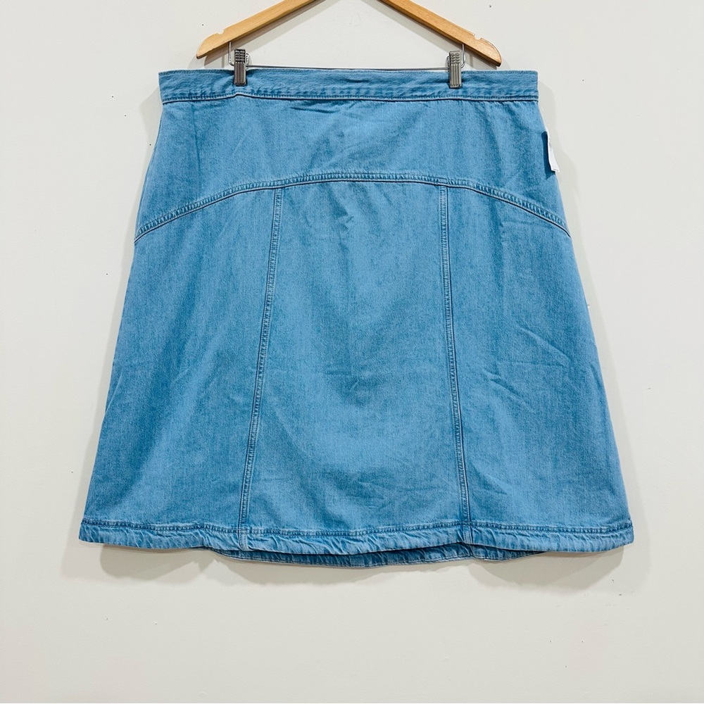 NWT Old Navy High Waisted Jeans Women Midi Skirt Size 20